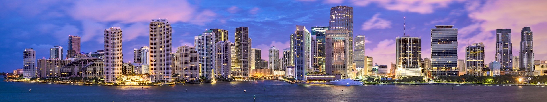 View of Miami Beach in Florida